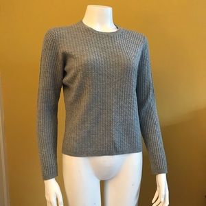 Brooks brothers large cable knit crew sweater L